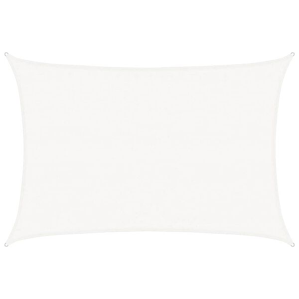 vidaXL Платно-сенник, 160 г/м², бяло, 3,5x4,5 м, HDPE