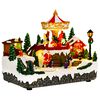vidaXL Коледна сцена с въртележка SALO 25,5 x 16 x 21,5 cm Смола