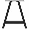 vidaXL Крака за масичка за кафе, А-образни, 2 бр., черни, 50 x (42-43) см, стомана