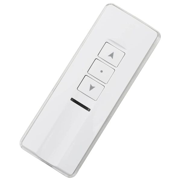 vidaXL Сгъваема тента, моторизирана, 400 см, синьо/бяло