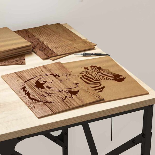 vidaXL Декор панели 12 pcs Старо дърво 21 x 30 x 0.3 см