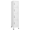 vidaXL Заключващ се шкаф с 4 отделения, 38x45x180 cм