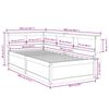 vidaXL Легло с рафтове за книги, без матрак, бял, 90x190 см, бор масив