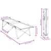vidaXL Сгъваемо къмпинг легло 2 pcs Гора 194 x 62.5 x 42.5 см
