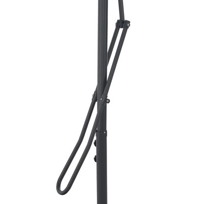 vidaXL Градински чадър със стоманен прът, бордо, 300x230 см