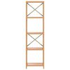 vidaXL Етажерка на 5 нива, 40x30x146 см, дъб масив