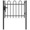 vidaXL Врата за ограда BOXTEL 103 x 124,5 см Прахово боядисана стомана