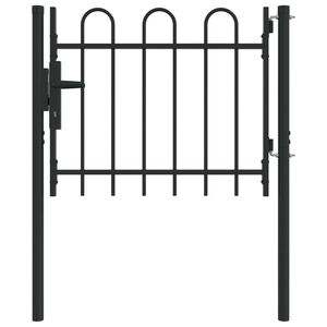 vidaXL Врата за ограда BOXTEL 103 x 124,5 см Прахово боядисана стомана