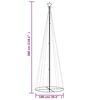 vidaXL Конусовидна елха, многоцветна, 310 LED, 100x300 см