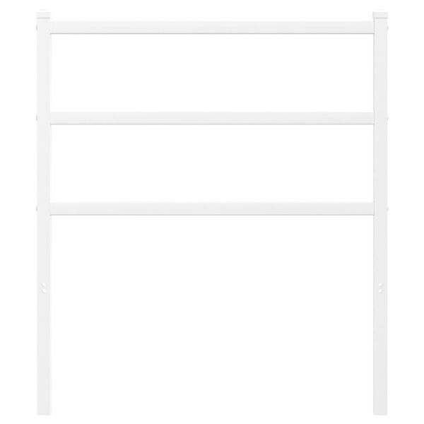 vidaXL Метална резервна табла за легло, бяла, 75 см