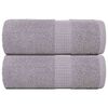 vidaXL Кърпи за гости FROGN 2 бр. сиви 30x50 см 360 г/м&sup2;