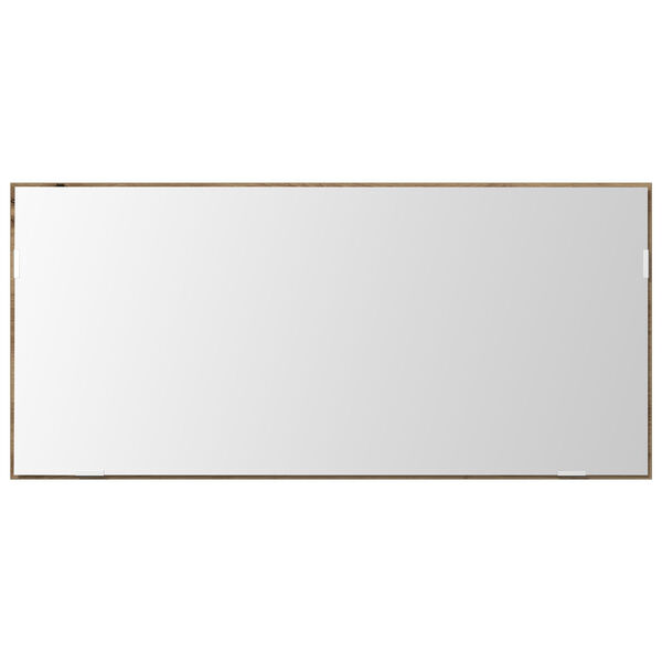 vidaXL Огледало дъб артизан 80 x 37 см Стъкло и инжектирано дърво