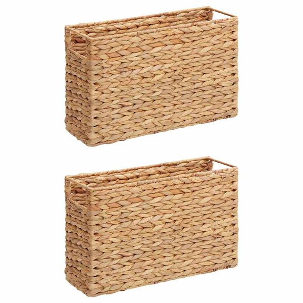 vidaXL Магазински кошници 2 pcs Естествен 39 x 14 x 25 см