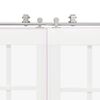 vidaXL Механизъм за плъзгаща врата 400 см неръждаема стомана сребрист