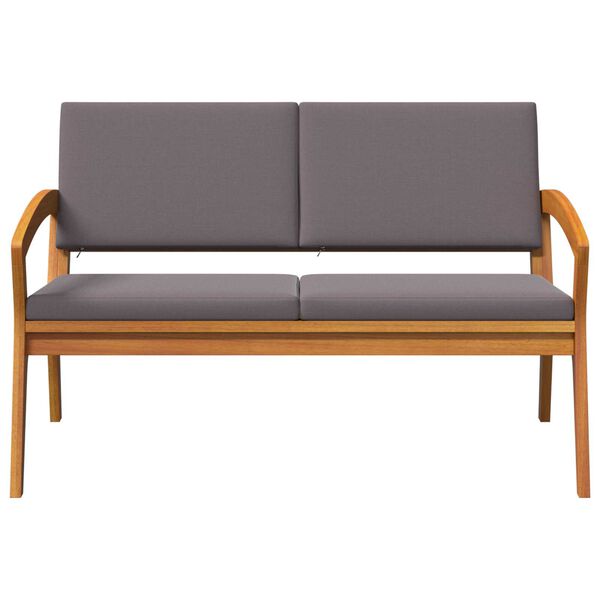 vidaXL Градинска пейка Кафяво Масивна акациева дървесина