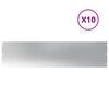 vidaXL Краища за тревни площи 10 бр. 25x103 cm поцинкована стомана