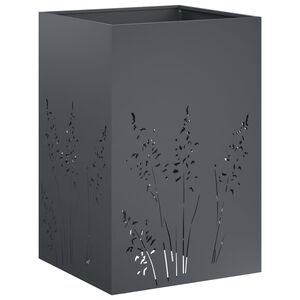 vidaXL Градинска саксия Антрацит 50 x 50 x 75 cm