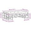 vidaXL Комплект дивани за открито 9 pcs Натурален и Крема