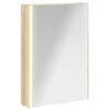 vidaXL Шкаф с огледало за баня Сонома дъб 43 x 11,5 x 60,5 см