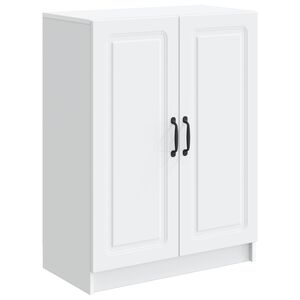 vidaXL Служебен шкаф Бяло 66 x 34,5 x 87 см Инженерна дървесина
