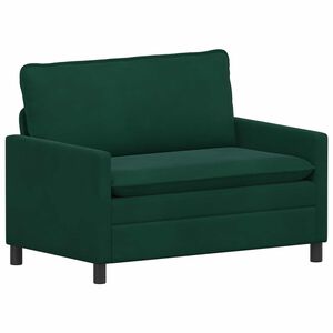 vidaXL Диван Тъмнозелено 126 x 81 x 87,5 см