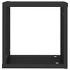 vidaXL Стенни кубични рафтове, 4 бр, черни, 30x15x30 см