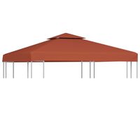 vidaXL Двоен покрив за шатра, 310 г/м², 3x3 м, теракота