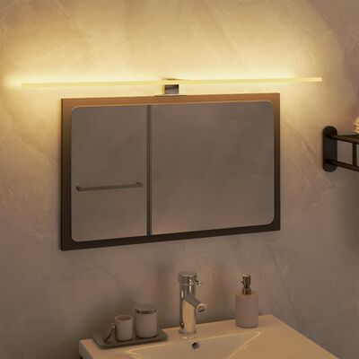 vidaXL LED лампа за огледало, 7,5 W, топло бяла, 80 см, 3000 K