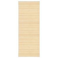 vidaXL Бамбуков килим, 80x200 см, естествен цвят