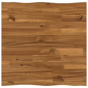 vidaXL Правоъгълен плот за маса 40 x 40 x 3,5 см Квадратна Натурално