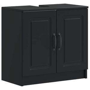 vidaXL Шкаф за мивка в баня UTRECHT Черно 59,5 x 31,5 x 59 см