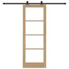 vidaXL Преплъзваща се врата ORKDAL Естествен 78 x 211 см