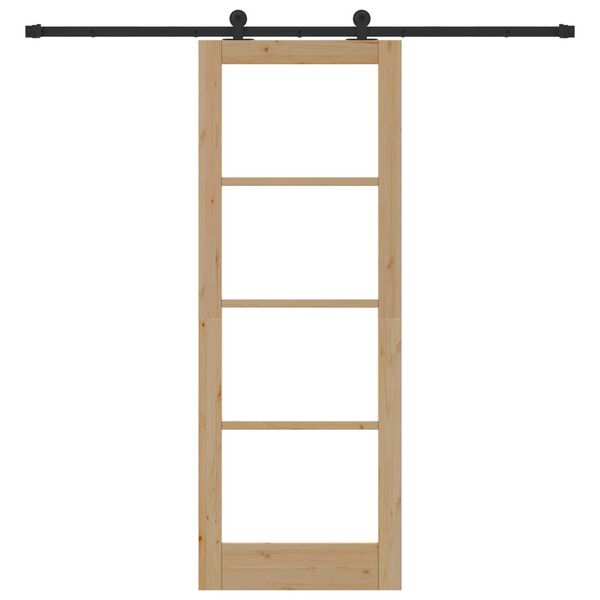 vidaXL Преплъзваща се врата ORKDAL Естествен 78 x 211 см