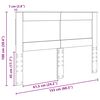 vidaXL Облегалка за глава с таблото Сонома дъб 150 cm Инженерно дърво