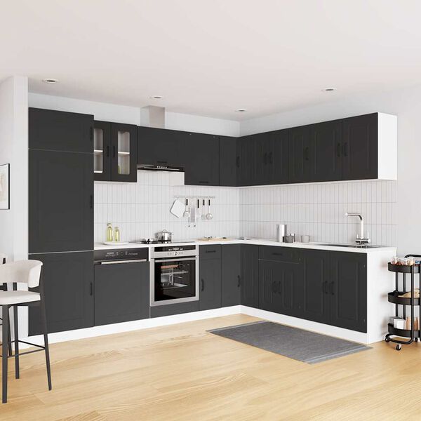 vidaXL Комплект кухненски шкафове от 14 части Kalmar, инженерно дърво