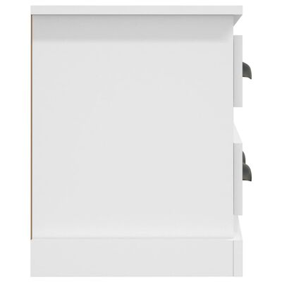 vidaXL ТB шкаф, бял, 100x35,5x45 см, инженерно дърво
