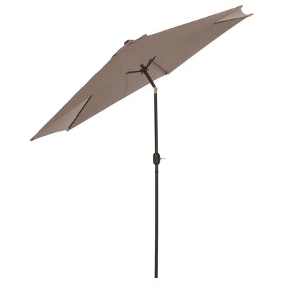 Madison Градински чадър Flores Luxe, 300 см, кръгъл, таупе
