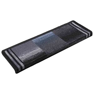vidaXL Самозалепващи стелки за стълби, 5 бр, 65x21x4 см, черно и сиво