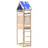vidaXL Игрална кула Кафяво 52,5 x 85 x 265 см Солидно борово дърво