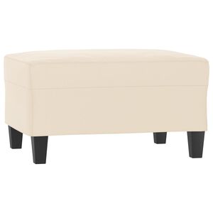 vidaXL Табуретка, бежова, 70x55x41 см, плат микрофибър