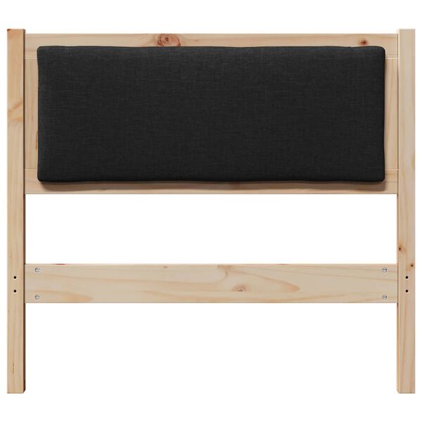 vidaXL Облегалка за глава Друг Кафяво 90 cm Борово дърво масив