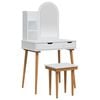 vidaXL Комплект тоалетно шкафче FAUSKE 4 бр. Бяло 76 x 50 x 143 см