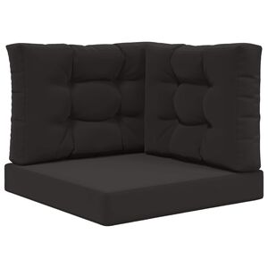 vidaXL Възглавница за диван на открито Полиестер Черно 60 x 60 cm