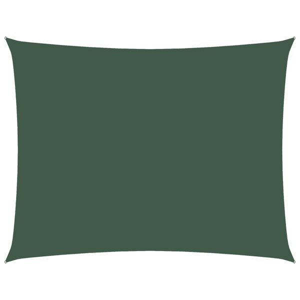 vidaXL Платно-сенник Оксфорд плат правоъгълно 2,5x3,5 м тъмнозелено