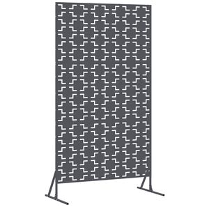 vidaXL Екран за уединение Антрацит 100 x 50 x 180 см Стомана