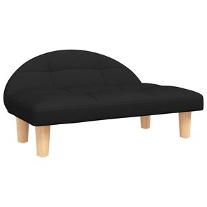 vidaXL Кучешко легло черно 70x52x30 см кадифе
