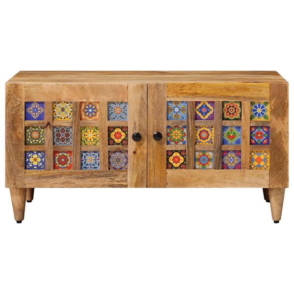 vidaXL Масичка за кафе Естествен 80 x 50 x 40 cm Солидно мангово дърво