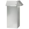 vidaXL Оградка за охлюви 13,5 x 13,5 x 25 см Поцинкована стомана