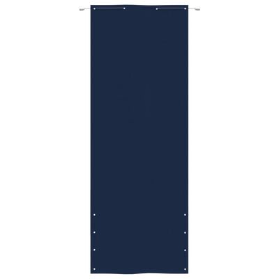 vidaXL Балконски параван, син, 80x240 см, оксфорд плат