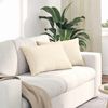vidaXL Диван възглавници 2 pcs Крем 60 x 40 cm Кордюрова тъкан